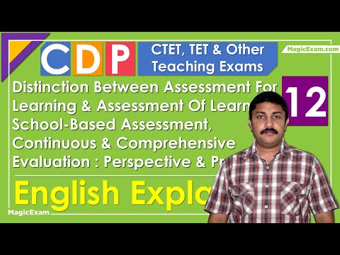 Distinction Assessment For Of Learning SBA Continuous Comprehensive Evaluation CTET CDP 12 English