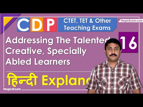 Addressing The Talented, Creative, Specially Abled Learners, Gifted Students CTET CDP 16 हिन्दी