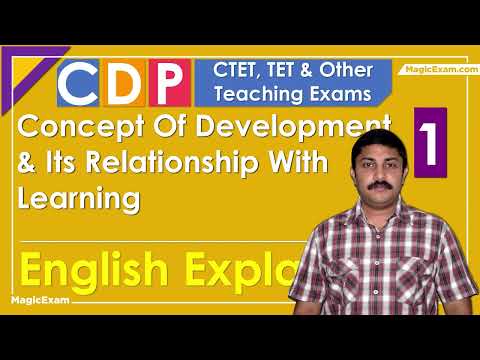 Concept Of Development &amp; Its Relationship With Learning CTET CDP 01 English