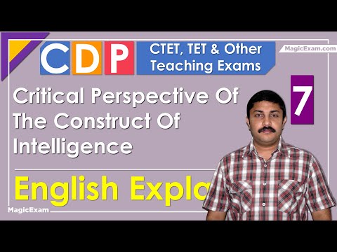 Critical Perspective Of The Construct Of Intelligence CTET CDP 07 English