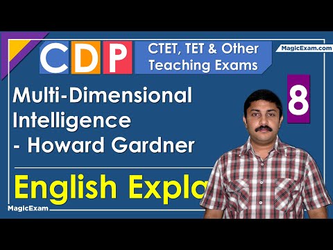 Multi Dimensional Intelligence Theory by Howard Gardner CTET CDP 08 English