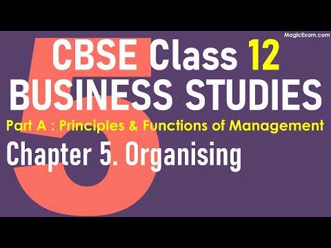 Class 12 BST Business Studies Chapter 5 - Organising - Lecture Revision Notes Explanation