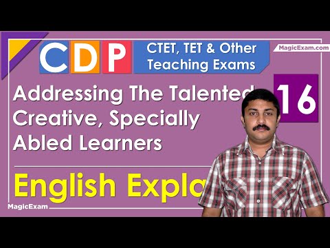 Addressing The Talented, Creative, Specially Abled Learners, Gifted Students CTET CDP 16 English