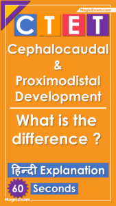 Cephalocaudal Proximodistal Development Differences Hindi CTET CDP