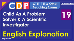 Child As A Problem Solver and A Scientific Investigator magicexam eng