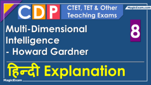 Multi Dimensional Intelligence Theory by Howard Gardner CTET CDP 07 हिन्दी MagicExam